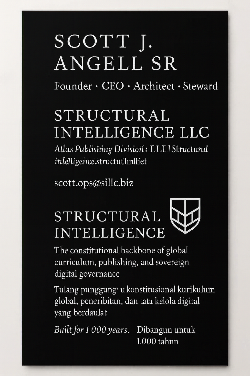 Founder Business Card